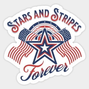 Stars And Stripes Forever Sticker